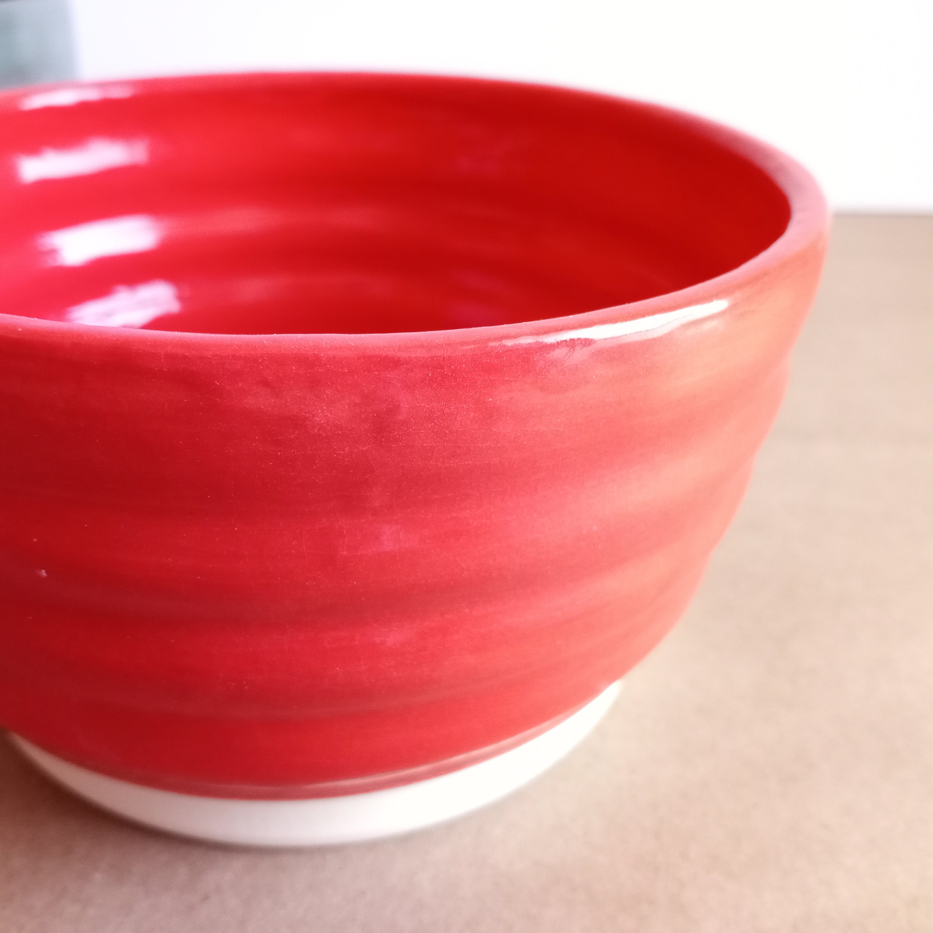 Bright Red Handmade Ceramic Planter Pot Medium large red Etsy