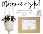 Macrame Kit, DIY Plant Hanger, Bobbiny 100% Cotton Rope / Hanging Planter Crafting Kit for Beginners
