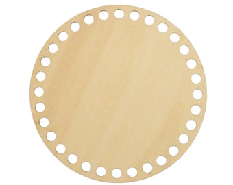 Wooden Basket Bottom (15cm and 20cm diameter) - FREE SHIPPING