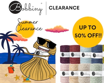Bobbiny Macrame Cord (5MM &1.5MM) Limited Edition 100m
