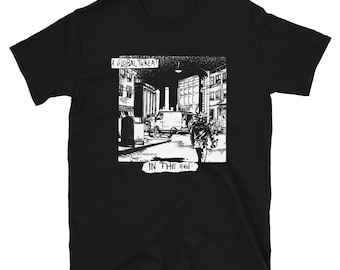 UMA AMEAÇA GLOBAL na camisa vermelha
