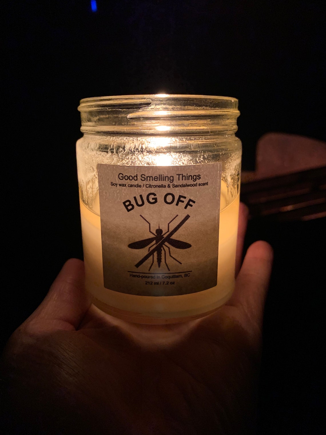 Citronella Mosquito Candle Camping Season In the woods Etsy