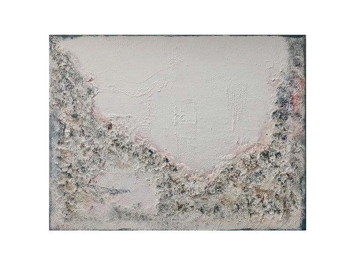 "MAGNÉTICO". Cuadro abstracto con textura- 50x65x1.5 cm.