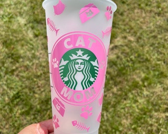 Cat Mom, Feline, Cold Cup, Reuseable Cup