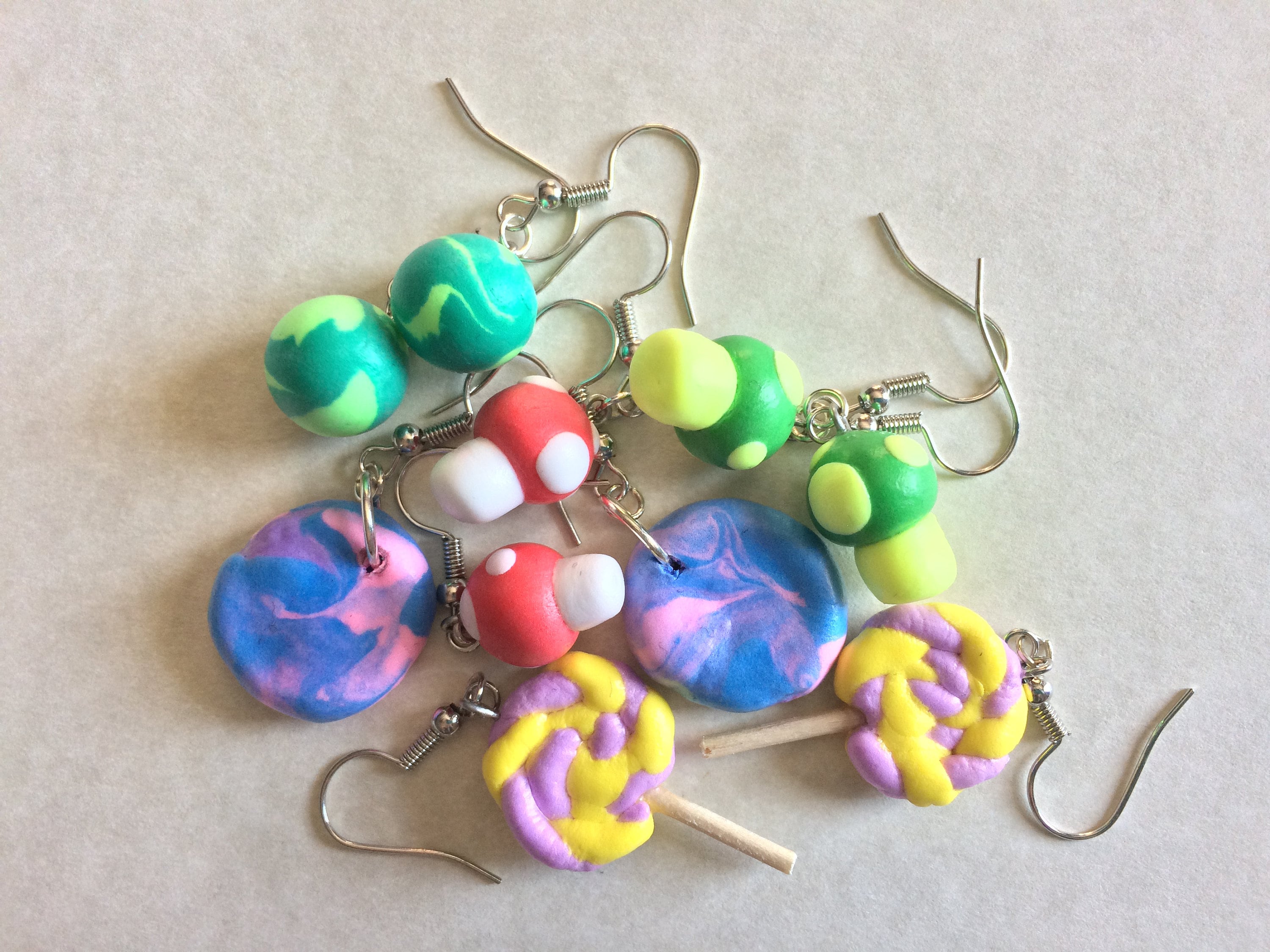 Foam Clay Earrings 