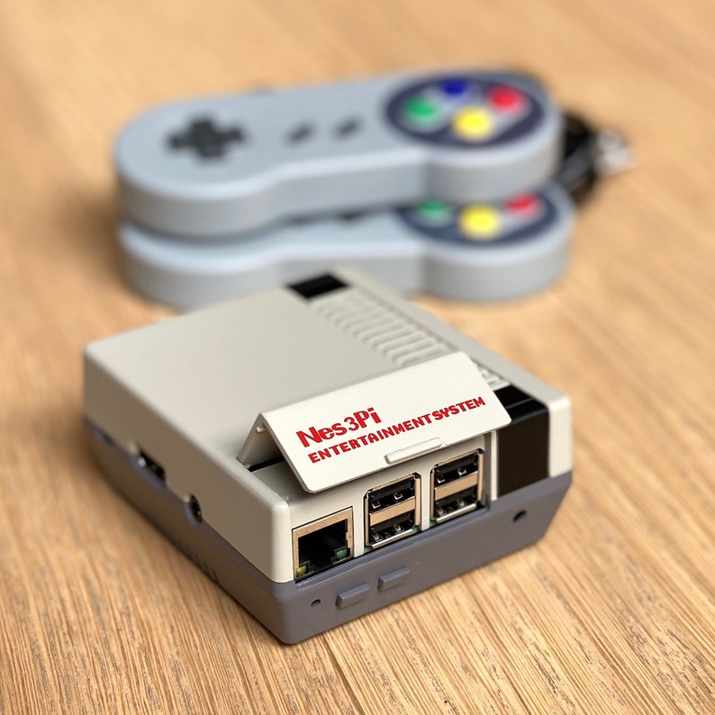 NES-Style Retro Gaming Console with 2x SNES Wired USB Etsy