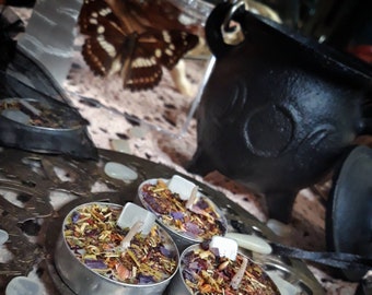 Mini Tealight Lunar Energy Spell Candles