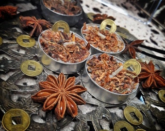 Mini Tealight Fortune Spell Candles