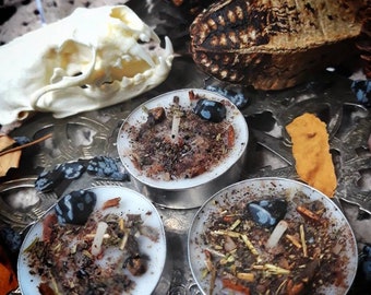 Mini Tealight Samhain Spell Candle