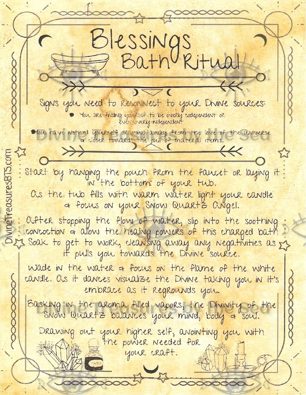 Blessings Bath Ritual Kit - Etsy