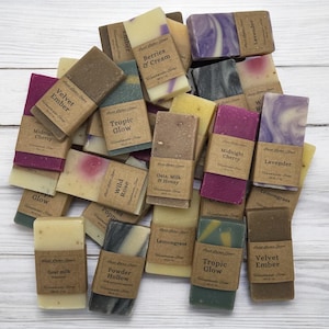 Mini soap bars, Sample soaps, Bridal and Baby Shower gifts, Thank you gifts, Handmade soap, Travel Airbnb