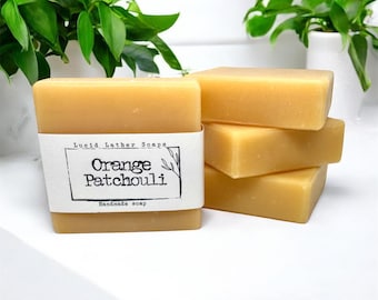 Patchouli and Orange soap, Handmade soap, Unisex bar, Father’s Day gift