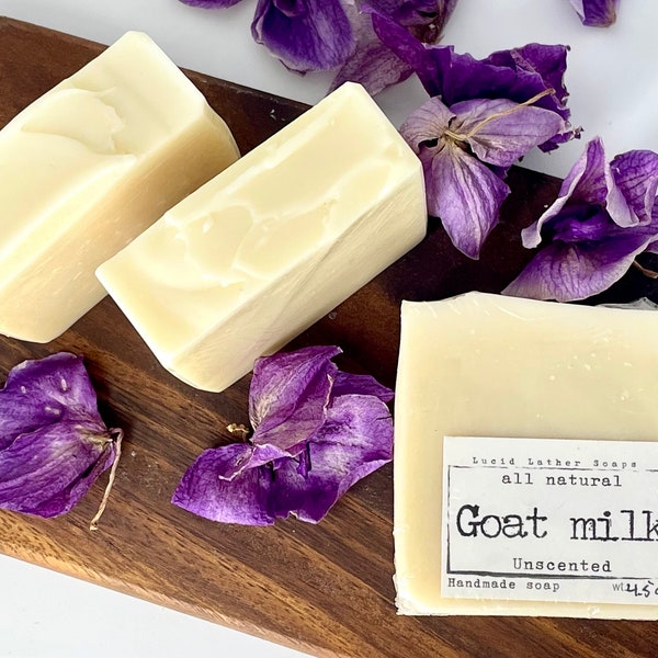 Goat milk soap, Unscented soap, Organic soap, fragrance free soap bar, all natural soap