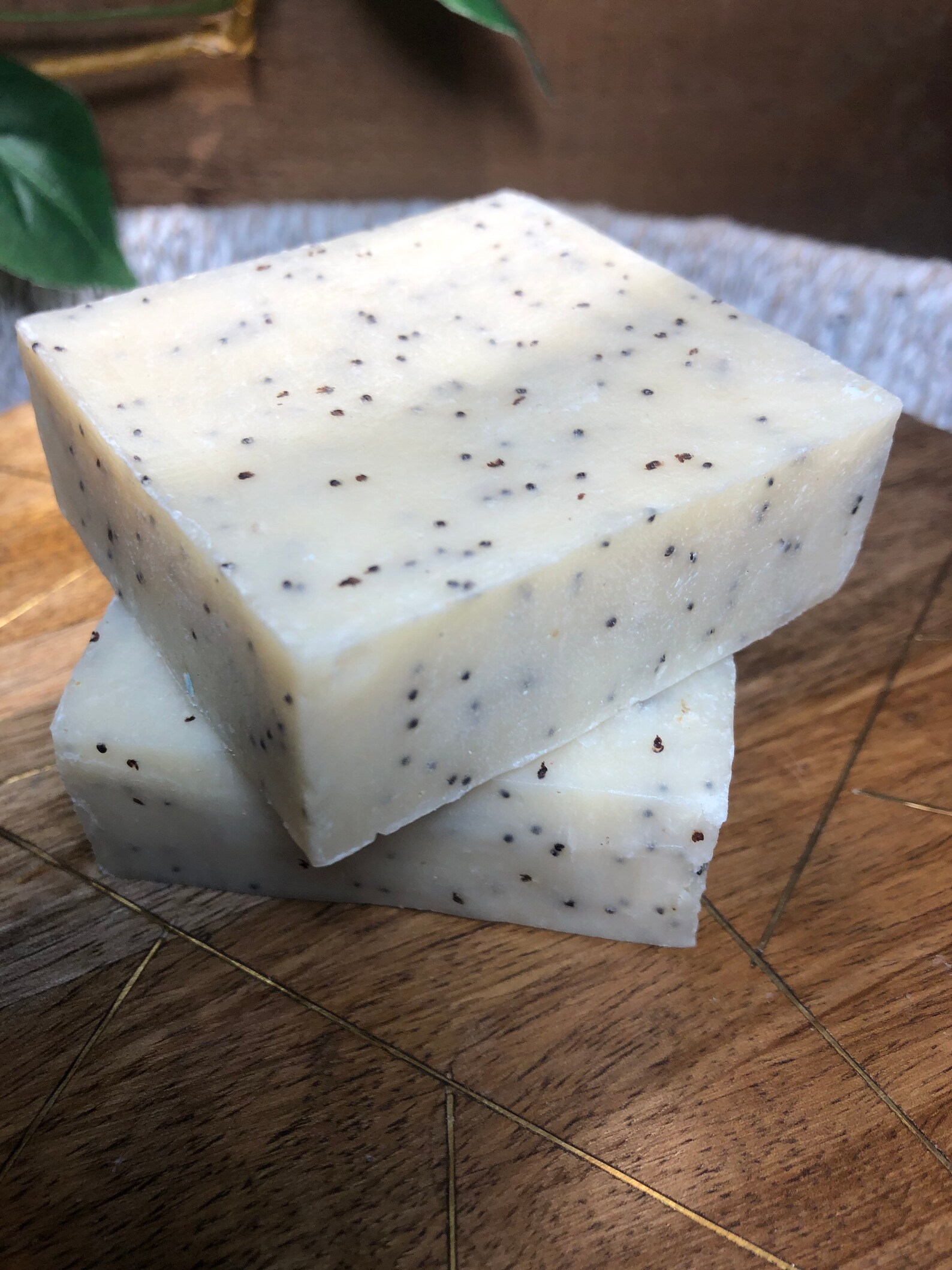 Poppy seed soap Lemon and Thyme scented exfoliating bar soap Etsy