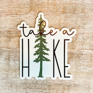 Take a Hike Magnet | Full-Back Magnet | Hiking | Outdoors | Camping | Refrigerator  Magnet | Car Magnet