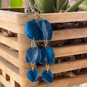 Handmade Natural Fish Scale Drop Earrings