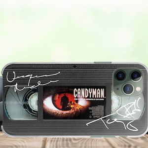 Retro VHS iPhone case 15 14 13 12 Pro Max Xr 8 Plus Horror Poster for Samsung S23 S22 case Signed Movie Google pixel case Retro VHS case
