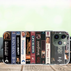 Funda para teléfono con diseño de lote de películas VHS: iPhone 17/16/15, Pixel, para modelos Samsung