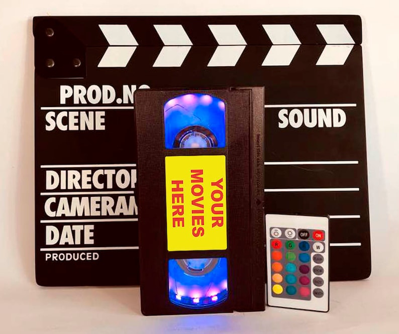 Custom Movie VHS Lamp Retro VHS Tapes Vhs Light 70s 80s 90s Etsy Canada