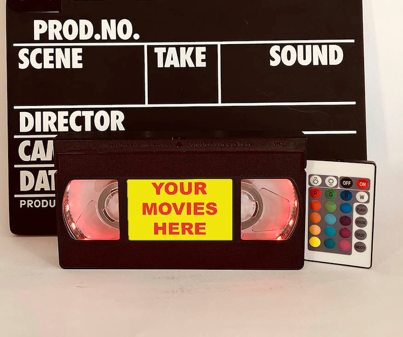 Custom Movie VHS Lamp Retro VHS Tapes Vhs Light 70s 80s 90s Etsy Canada