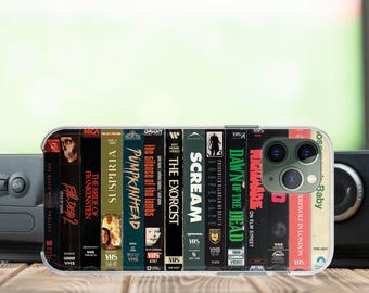 Gore Horror VHS Tape Case for iPhone 17 16 14 13 12 Pro Max Xs Max Xr Plus 80s Cult Horror case for Samsung S24 Plus Google Pixel 9 8a case