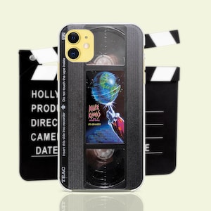 VHS iPhone 17 16 14 13 12 Pro Max Xs Max Xr 8 7 Plus tapes VHS case for Samsung S23 Plus S22 Ultra Galaxy Note 20 9 10 case Pixel 8 7 6 5