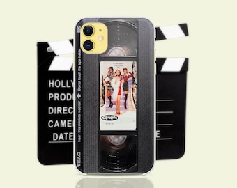 VHS iPhone 17 16 14 13 12 Pro Max Xs Max Xr 8 7 Plus tapes VHS case for Samsung S23 Plus S22 Ultra Galaxy Note 20 9 10 case Pixel 8 7 6 5