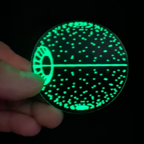 Death Star Plans Star Wars Glow-in-the-Dark Sticker