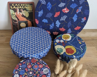 In stock: Mix of 4 washable and reusable flat charlottes in coated cotton