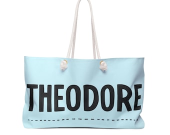 Customizable Tote Bag Gift for Boys Grandparents Weekender Tote