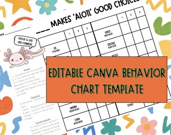 Making "Alotl" Good Choices Behavior Chart | Axolotl-Themed BIP Goals