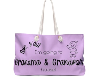 Aanpasbare draagtas Cadeau voor meisjes grootouders Weekendtas