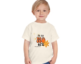 Camiseta infantil "In My NO Era" / Camiseta infantil retro con estampado floral
