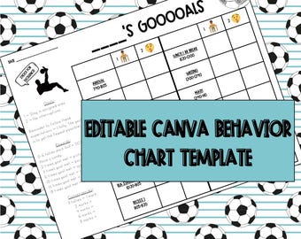 Soccer Behavior Goooooals Chart | Soccer-Themed BIP Goals