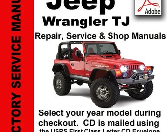 Jeep Wrangler Repair Service & Shop Manual CD PDF 1997-2006 - Etsy