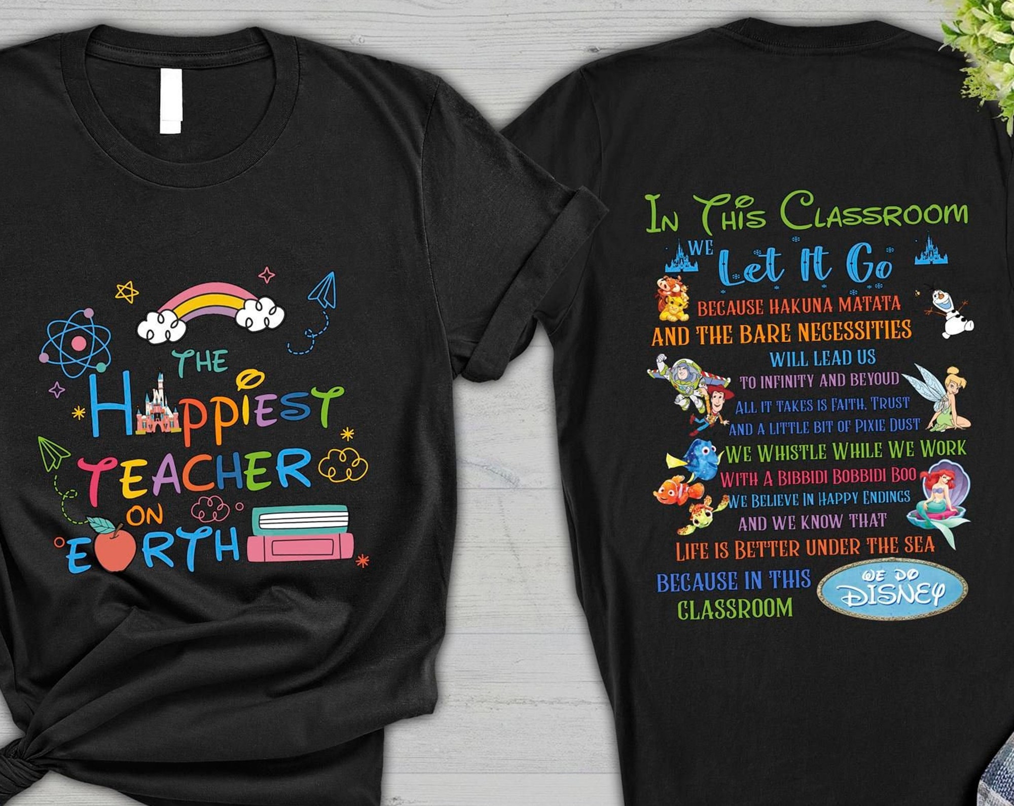 Discover The Happiest Teacher on Earth Shirt, Disney Back To School Shirt