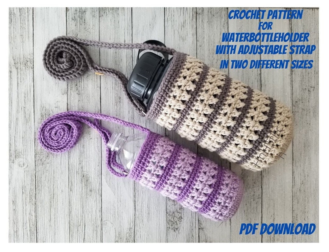 Beat the Heat with This Free Crochet Water Bottle Holder Pattern