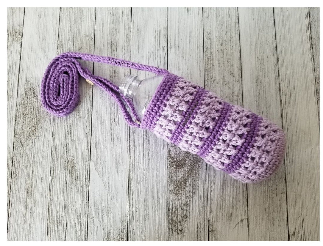 Water Bottle Holder – Free Knitting Pattern – Goddess Crochet