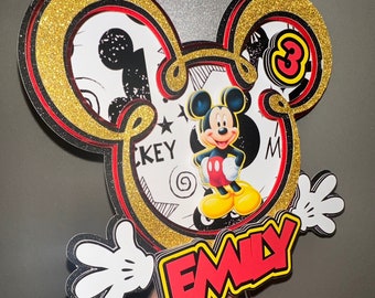 Mouse 3D cake topper