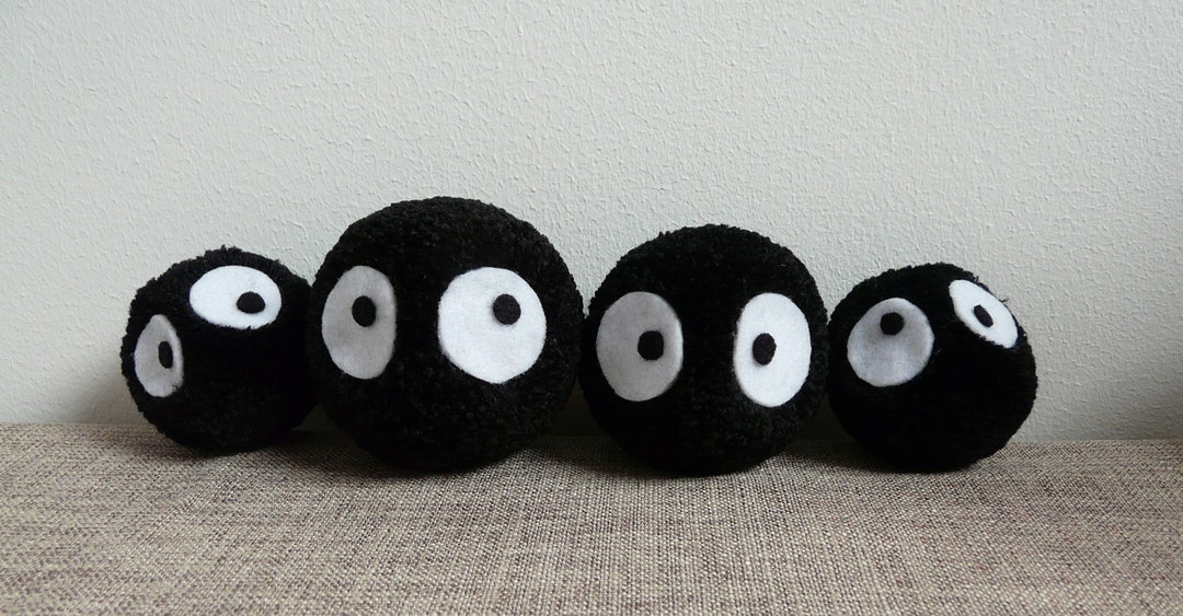 Pooma Sprite Soot Sprite Pom Pom - Etsy UK