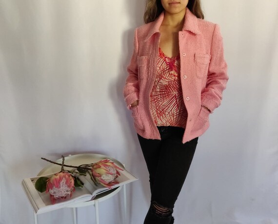 Vintage Pink Wool Coat