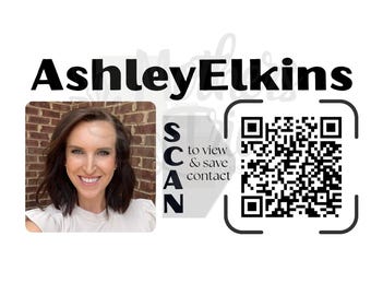 Virtual Card Template: Canva QR Code Business Card (Digital Download)