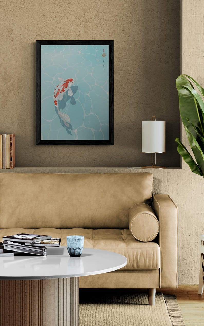 Retro Japanese Koi Fish Art