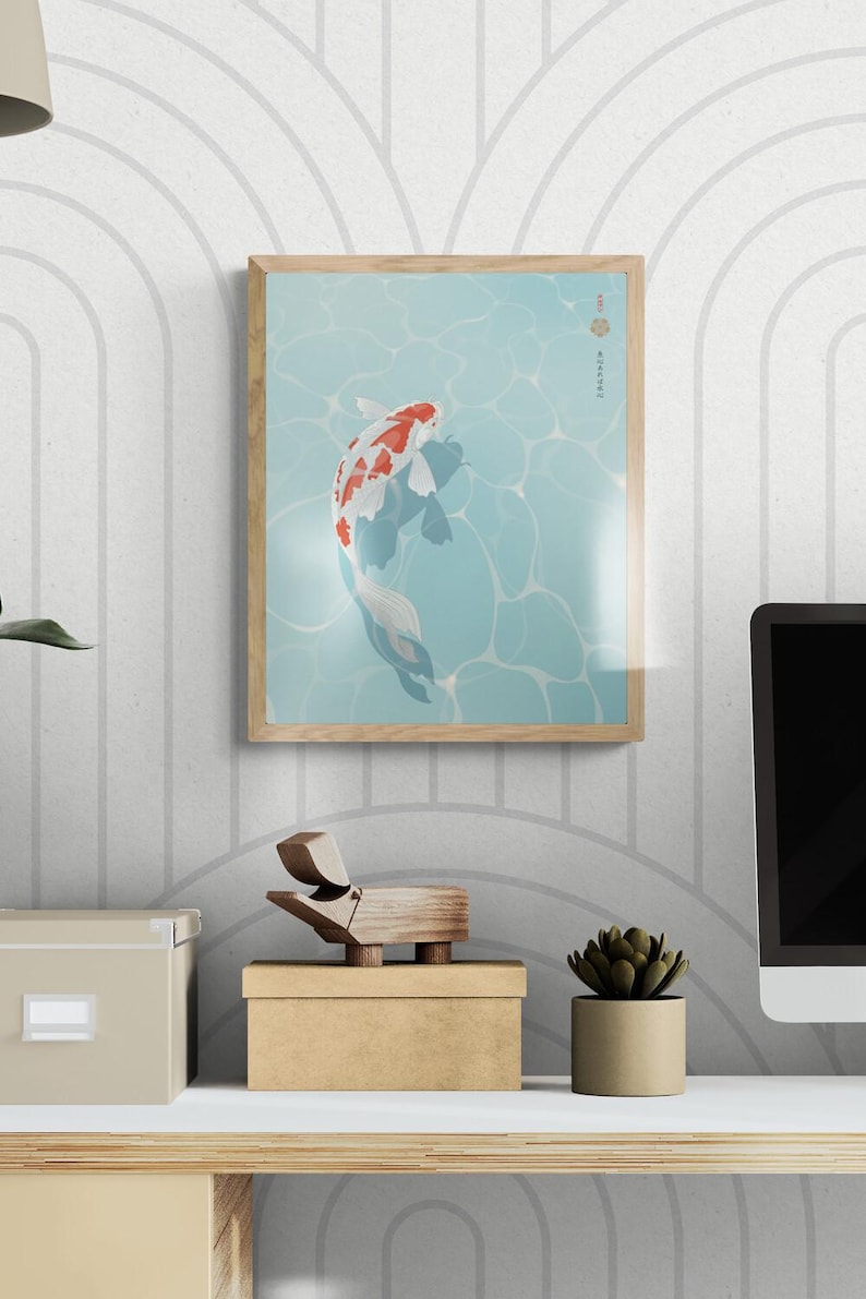 Zen Koi Art for the office