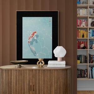 Japanese vintage Koi poster