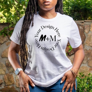 Bella Canvas 3001 White T-Shirt Mock Up | Black Model Mockups | Tees | Gildan | Luxury | JPEG | PNG | High-Fashion | Mockups and Models