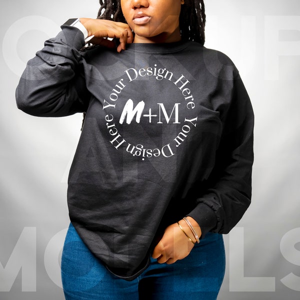 Black Bella Canvas 3501 Long Sleeve Shirt | Black People Mocks | Best JPEG | SVG | Anvil | Next Level | Long Sleeve Shirt | American Apparel