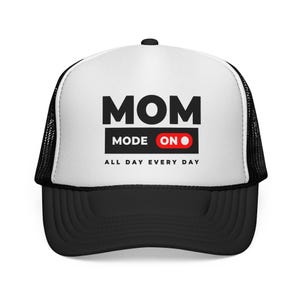Trucker Caps - Mama Truck Hat Mom Mode On, Women&#39;s Baseball Caps, Mother&#39;s Day Gift, Mom Life Accessories, Funny Mom Hat, Mom Boss Cap