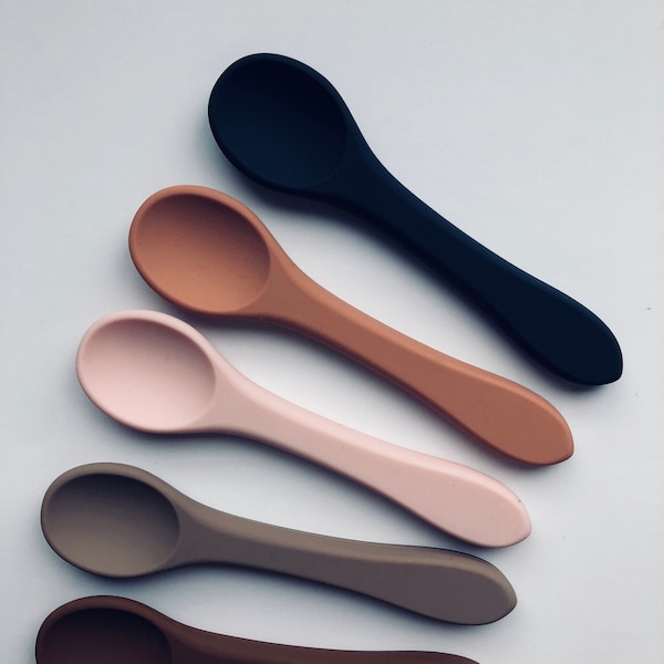 Baby Spoons - Eco-Friendly and Food Grade Silicone - Baby Gifts