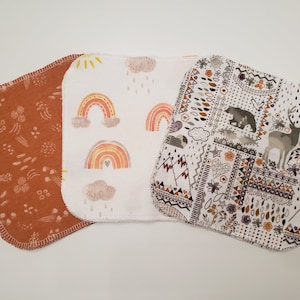 Tuch Babytücher Waschlappen Wiederverwendbar Umweltfreundliche Flanelltücher - Boho Rainbow Baby